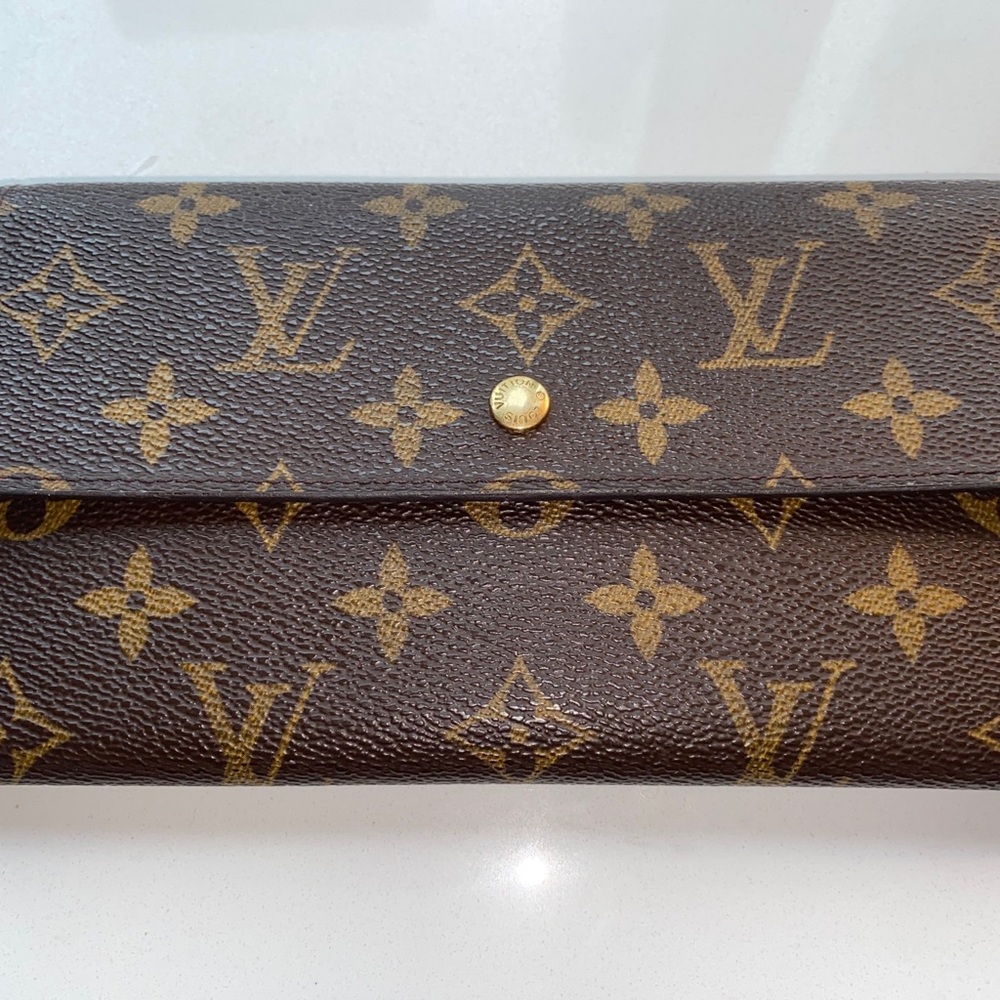 Louis Vuitton M61734 Brown Monogram Canvas Trifold Wallet - Made in France NM Co